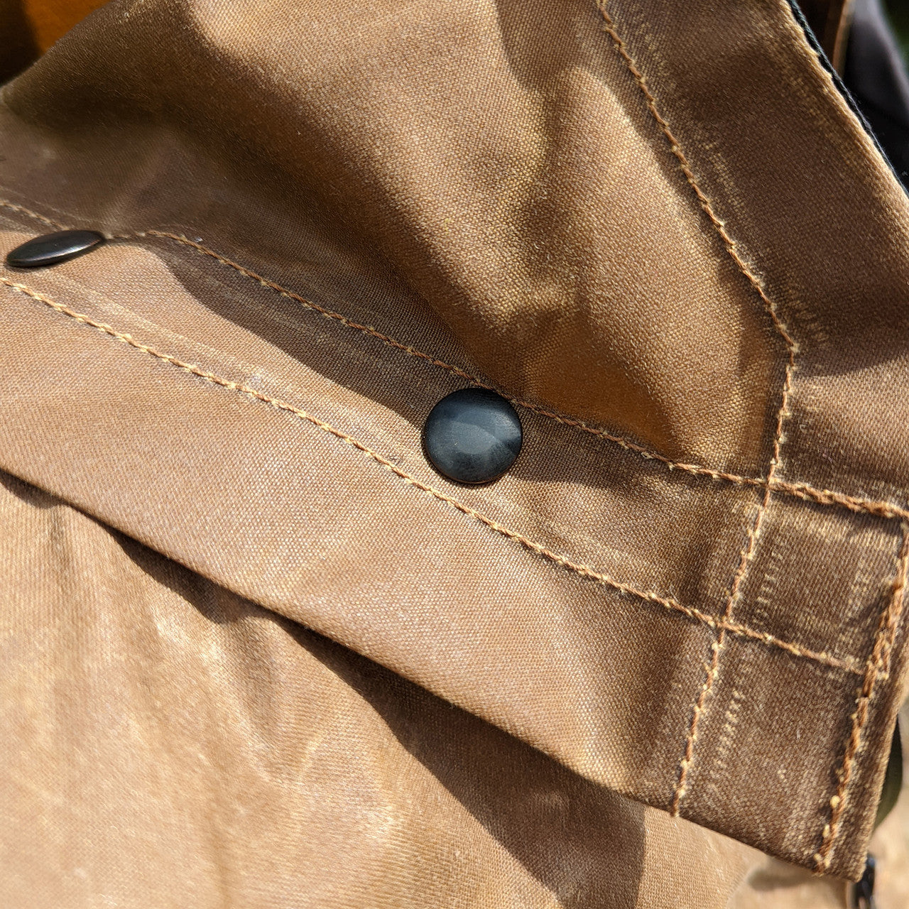 Wool Lined Waxed Canvas Poncho