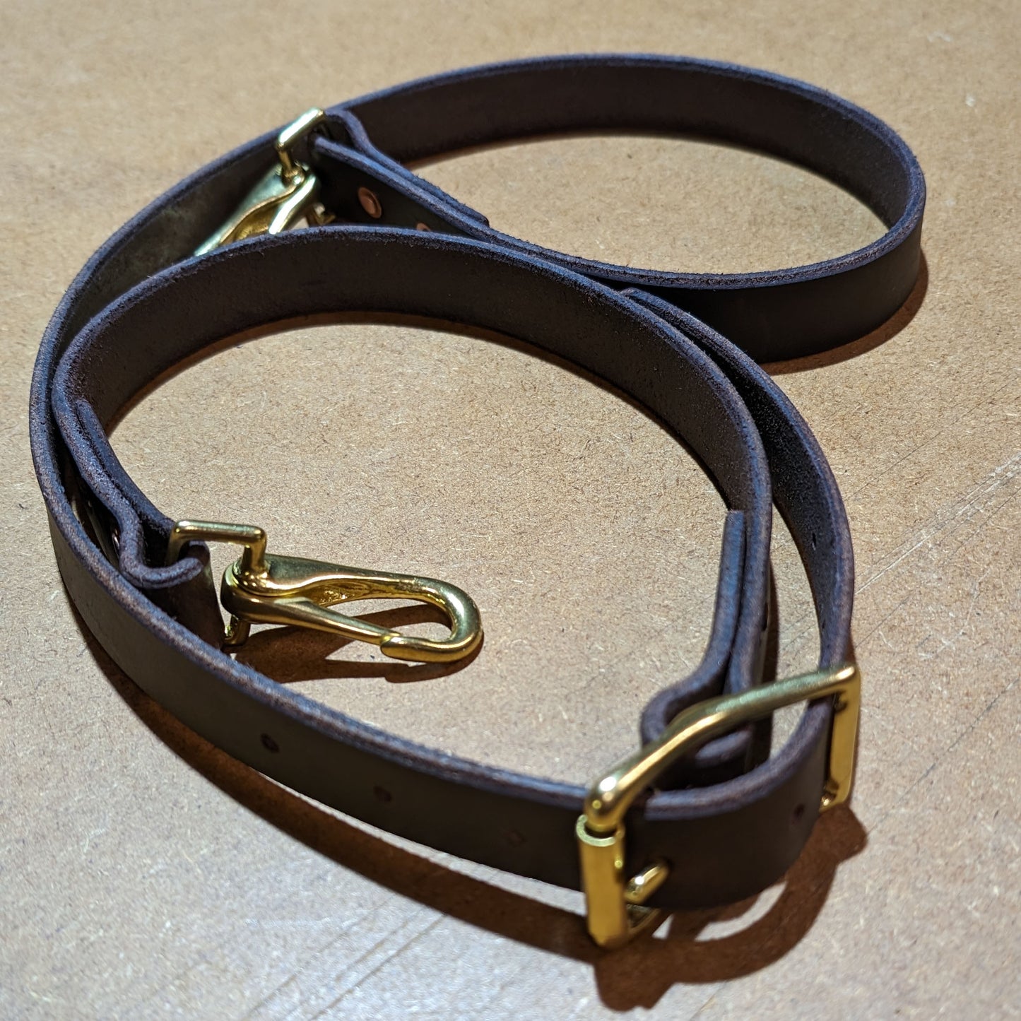 Leather & Brass Utility Straps / Carry System