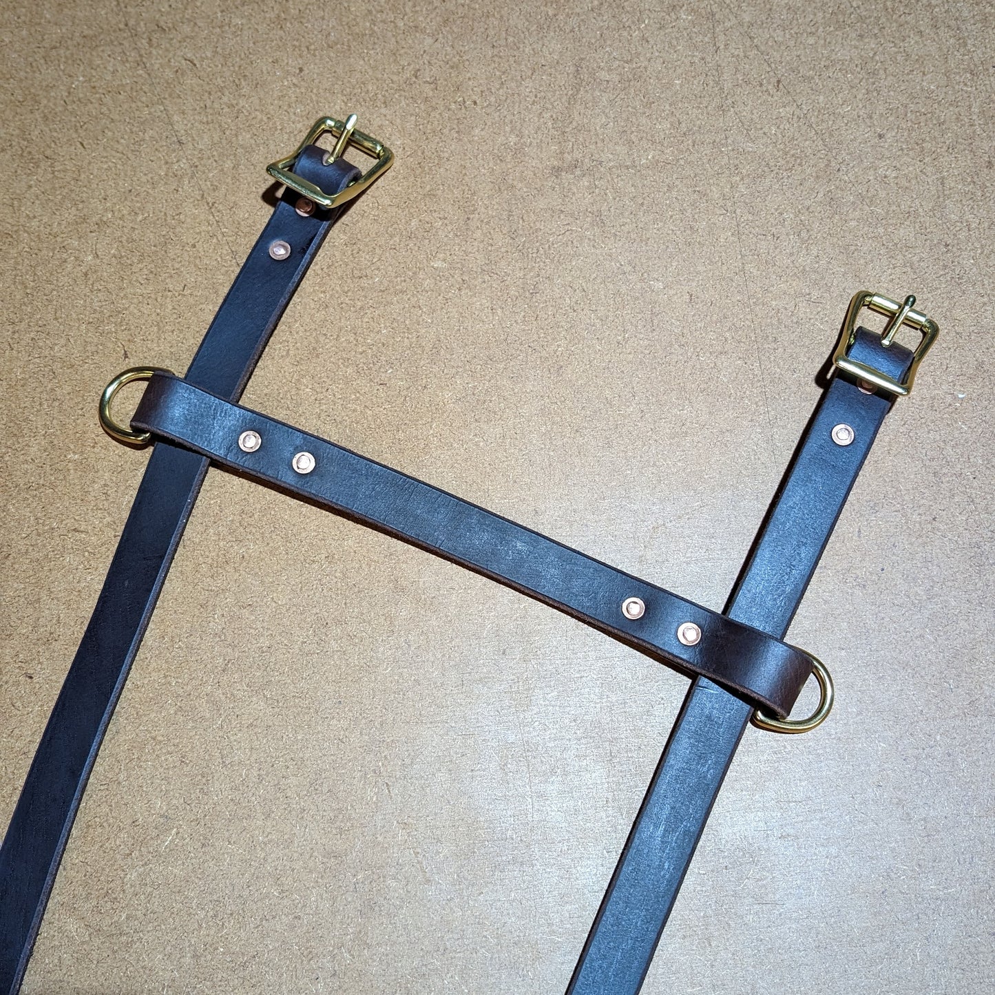 Leather & Brass Utility Straps / Carry System